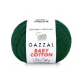 Włóczka Gazzal Baby Cotton 3467 - 50g - butelkowa zieleń