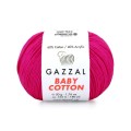 Włóczka Gazzal Baby Cotton 3461 - 50g - ultra ciemny róż
