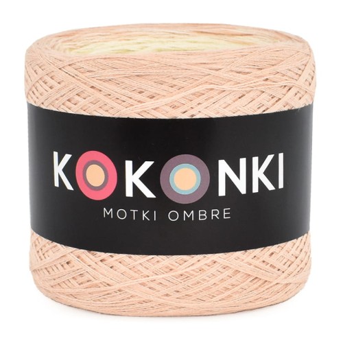 KOKONEK Classic B122 Łososiowy róż/krem/jasny beż