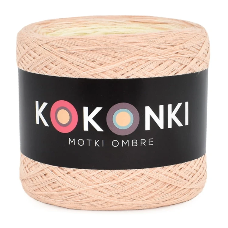 KOKONEK Classic B122 Łososiowy róż/krem/jasny beż