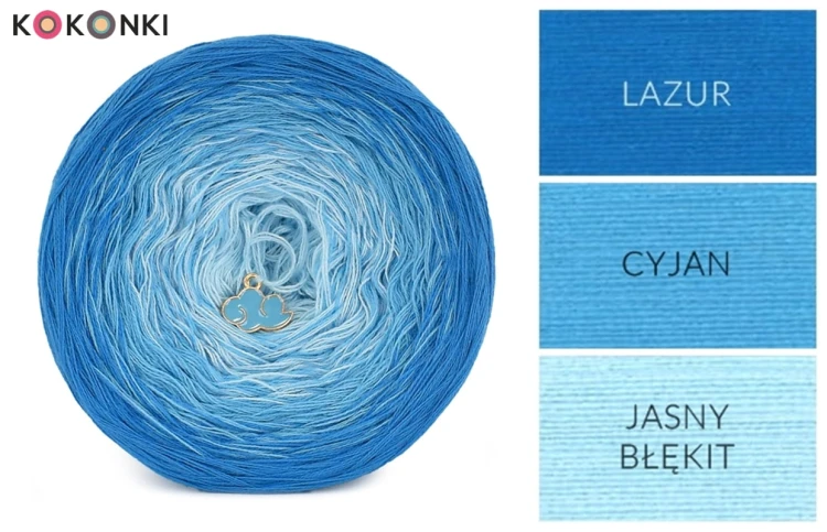 KOKONEK Classic B127 Lazur/cyjan/jasny błękit