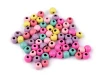 Koraliki drewniane lakierowane 8 mm / mix pastelowe / ~120 szt. / 20g