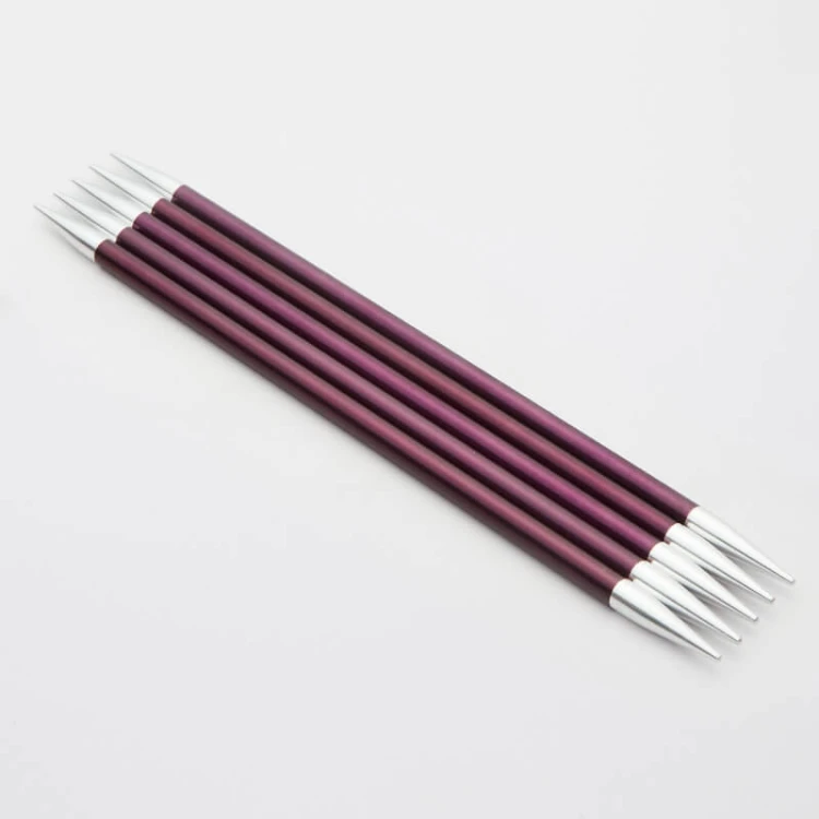 Druty do skarpet KnitPro Zing double-pointed 20 cm - metalowe