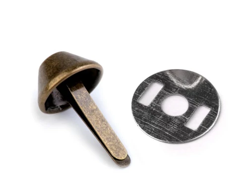 Pukiel kaletniczy / nóżki do torebki / 12x22 mm / stary mosiądz / 10 szt.