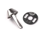 Pukiel kaletniczy / nóżki do torebki / 12x22 mm / nikiel /  10 szt. / 730419