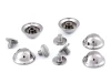 Pukiel kaletniczy / nóżki do torebki / 13 mm / nikiel / 5 szt.