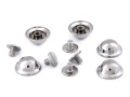 Pukiel kaletniczy / nóżki do torebki / 13 mm / nikiel / 5 szt.