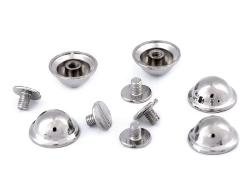 Pukiel kaletniczy / nóżki do torebki / 13 mm / nikiel / 5 szt.