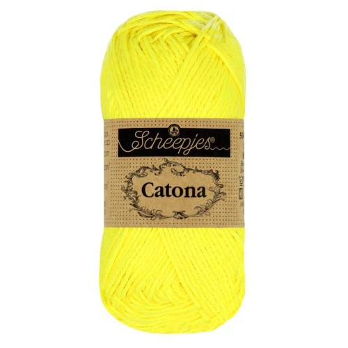 Włóczka Scheepjes Catona 601 / 50 g - intensywny żółty