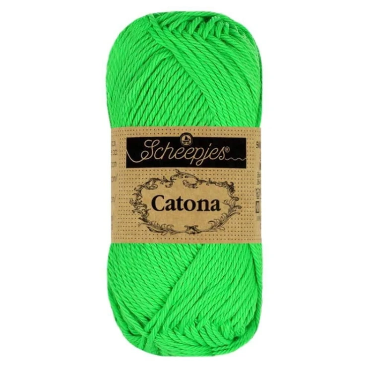 Włóczka Scheepjes Catona 602 / 50 g - intensywna zieleń