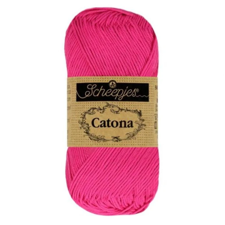 Włóczka Scheepjes Catona 604 / 50 g - intensywny róż