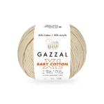 Włóczka Gazzal Baby Cotton XL 3445 / ciepły jasny beż