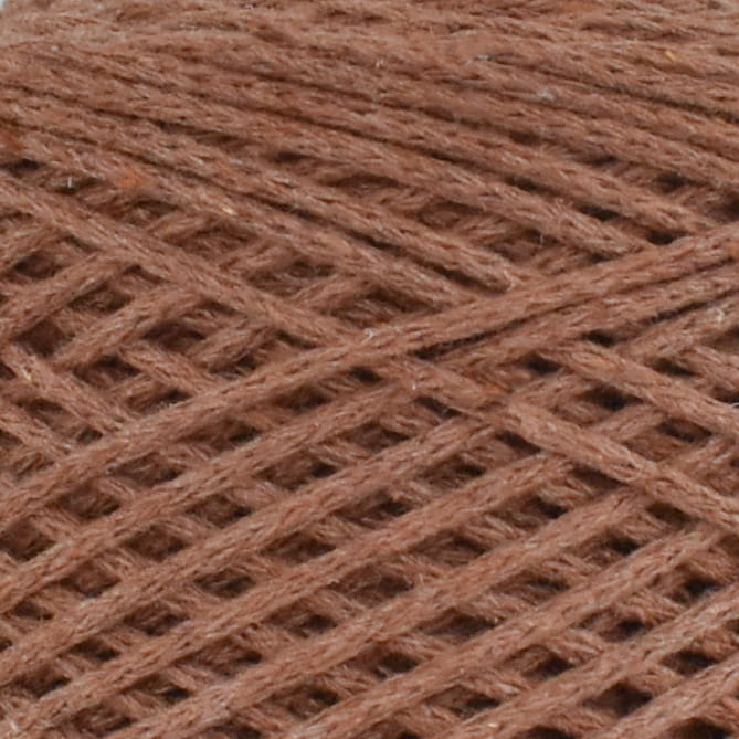 Sznurek Macrame Cotton by KOKONKI 2mm / rolka 200m / ciepły brąz