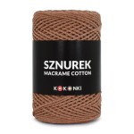 Sznurek Macrame Cotton by KOKONKI 2mm / rolka 200m / 213 ciepły brąz