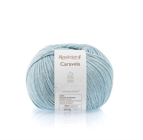 Włóczka Rosarios 4 Caravela 05 / Azul bebe / jasna patyna