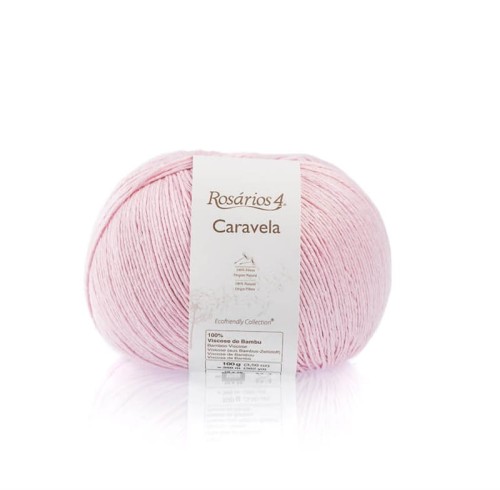 Włóczka Rosarios 4 Caravela 07 / Rosa bebe / pudrowy róż