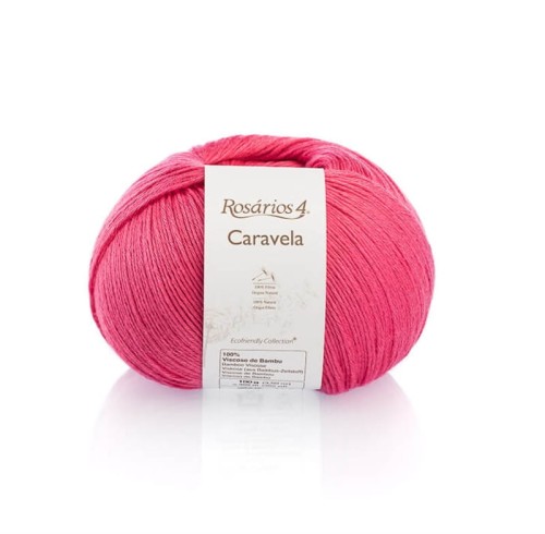 Włóczka Rosarios 4 Caravela 11 / Rosa choque / gorący róż