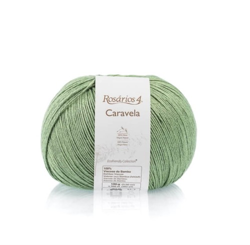 Włóczka Rosarios 4 Caravela 25 / Verde / aloes