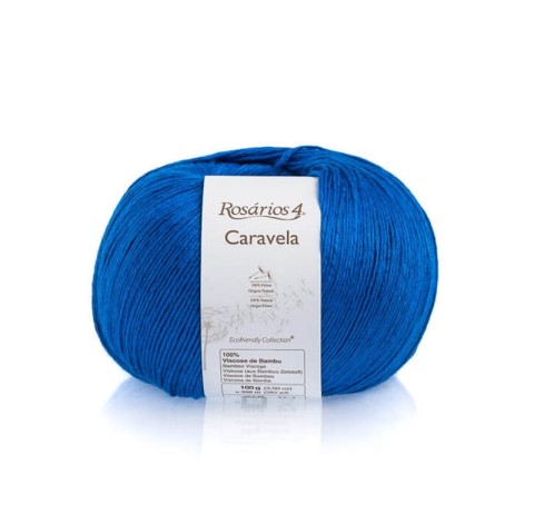 Włóczka Rosarios 4 Caravela 26 / Azul oscuro / chaber / 100g