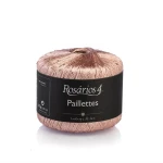 Włóczka / nić fantazyjna z cekinami Rosarios 4 Paillettes 19 / miedziany / 25g