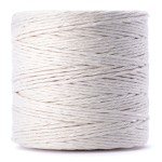 Sznurek do makramy bawełniany skręcany 2mm / naturalny