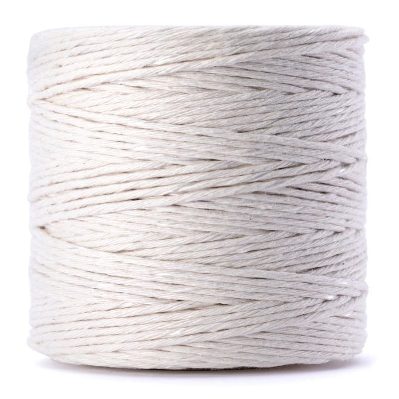 Sznurek do makramy bawełniany skręcany 2mm / naturalny
