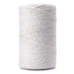 Sznurek do makramy bawełniany skręcany 3mm / naturalny