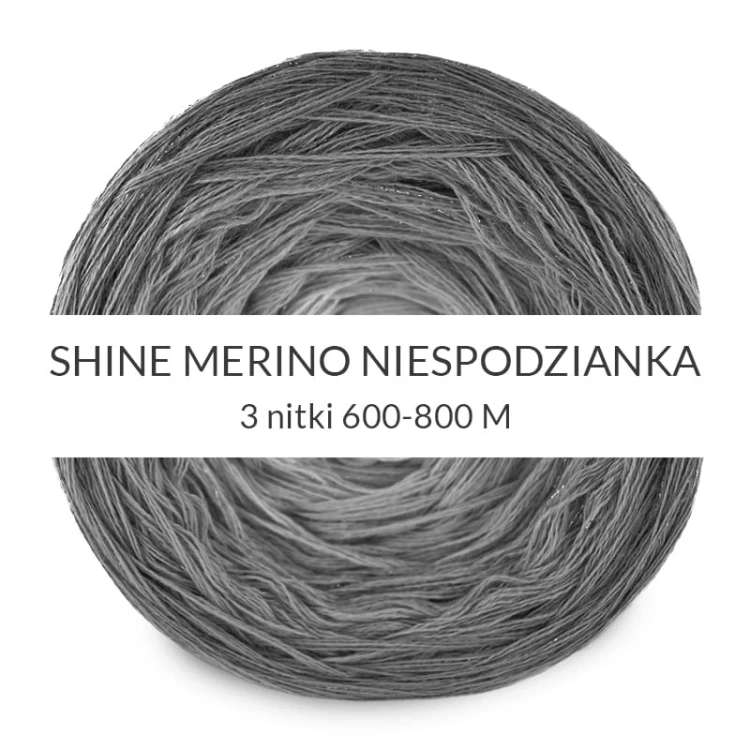 KOKONEK_OUTLET NIESPODZIANKA SHINE MERINO 3 nitki 600-800 WADA