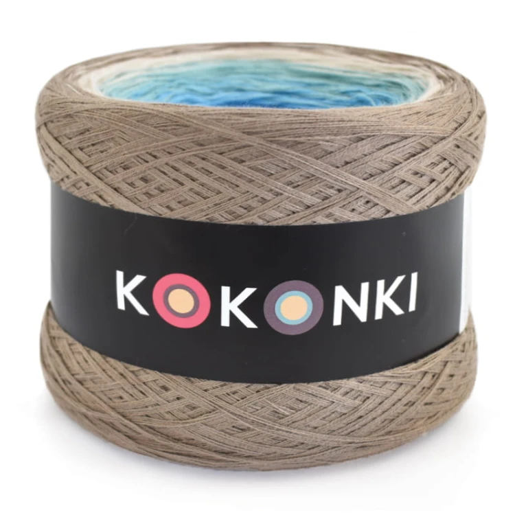 KOKONEK Classic B136 Ciemny beż/zimny beż/patyna/cyjan/lazur