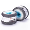 Włóczka YarnArt Flowers Moonlight - 3251 / srebrna nić lurex