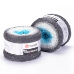 Włóczka YarnArt Flowers Moonlight - 3251 / srebrna nić lurex