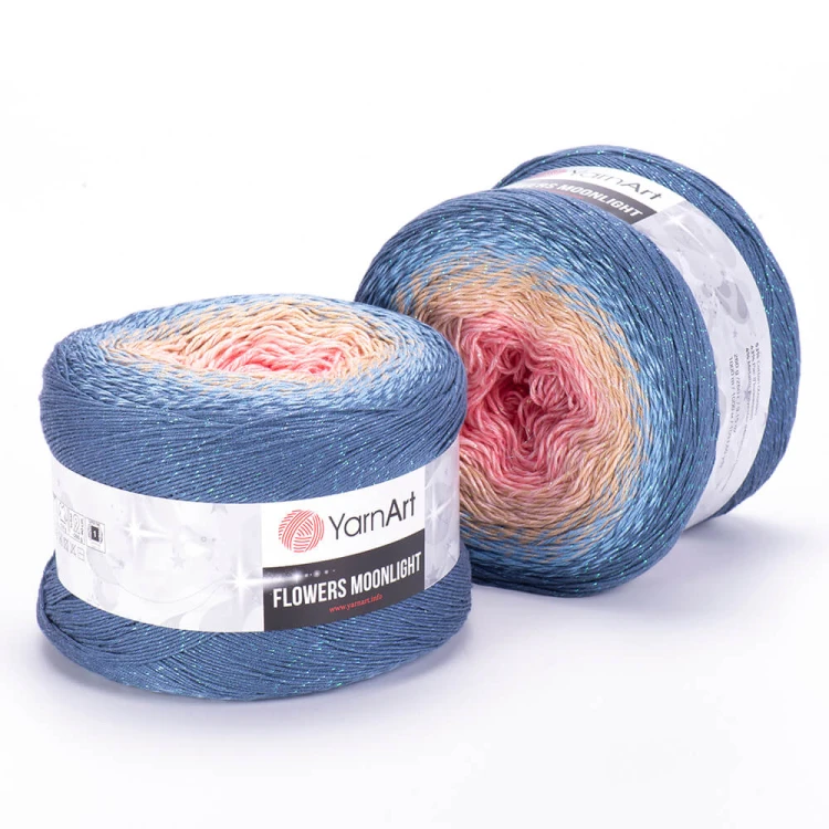 Włóczka YarnArt Flowers Moonlight - 3262 / opalizująca nić lurex