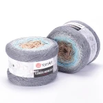 Włóczka YarnArt Flowers Moonlight - 3268 / srebrna nić lurex