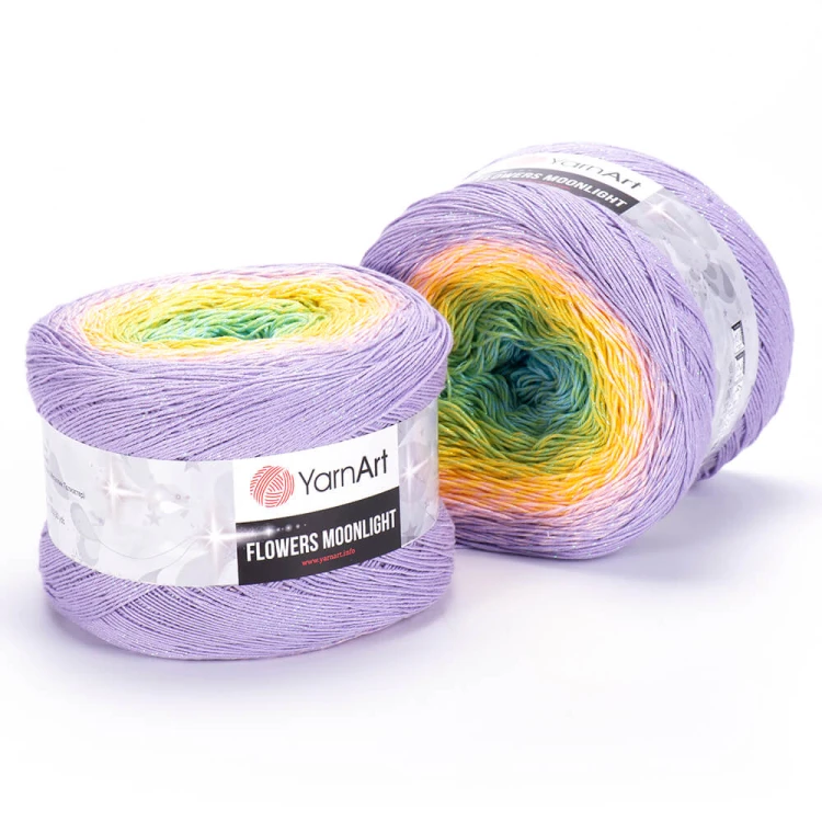 Włóczka YarnArt Flowers Moonlight - 3285 / opalizująca nić lurex