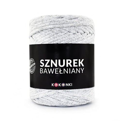 PREMIUM sznurek bawełniany by KOKONKI 5mm / rolka 100m / brzózka