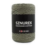 Sznurek Macrame Cotton by KOKONKI 2mm / rolka 200m / 279 khaki