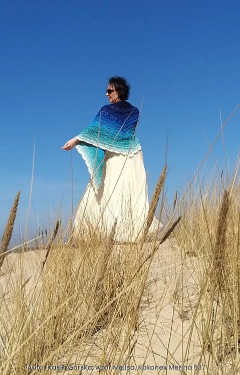 Autor Kasia Górska, wzór Melisa, Kokonek Merino 537