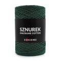 Sznurek Macrame Cotton by KOKONKI 2mm / rolka 200m / butelkowa zieleń