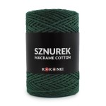 Sznurek Macrame Cotton by KOKONKI 2mm / rolka 200m / 281 butelkowa zieleń