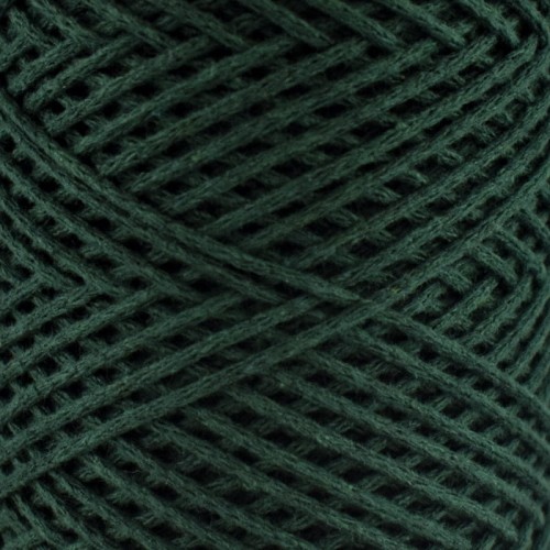 Sznurek Macrame Cotton by KOKONKI 2mm / rolka 200m / butelkowa zieleń