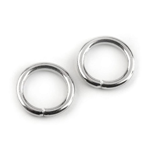 Kółko metalowe / nikiel / 12 mm / 20 szt.