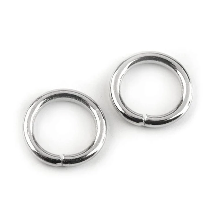 Kółko metalowe / nikiel / 12 mm / 20 szt.