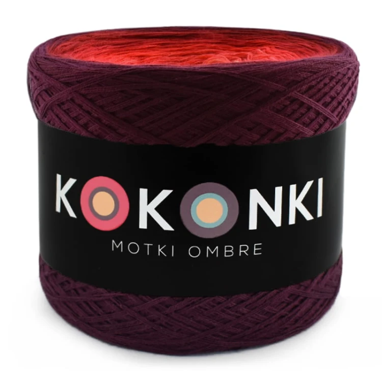 KOKONEK Classic A895 Wino/burgund/czerwień/ognista czerwień/koral/brzoskwinia
