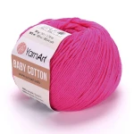 Włóczka YarnArt Baby Cotton 422 / intensywny róż