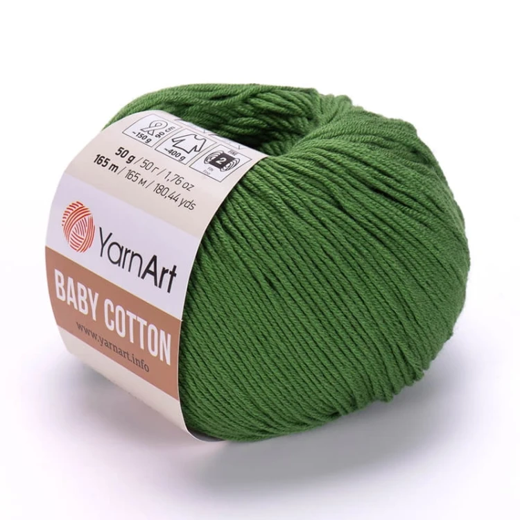 Włóczka YarnArt Baby Cotton 441 / leśna zieleń