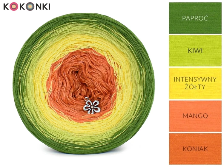 KOKONEK Classic B142 Fresh juice - Paproć/kiwi/intensywny żółty/mango/koniak
