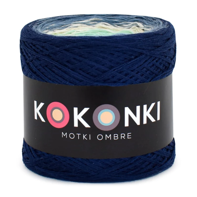 KOKONEK Classic B147 Summer chill - Granat/denim/krem/mięta/patyna