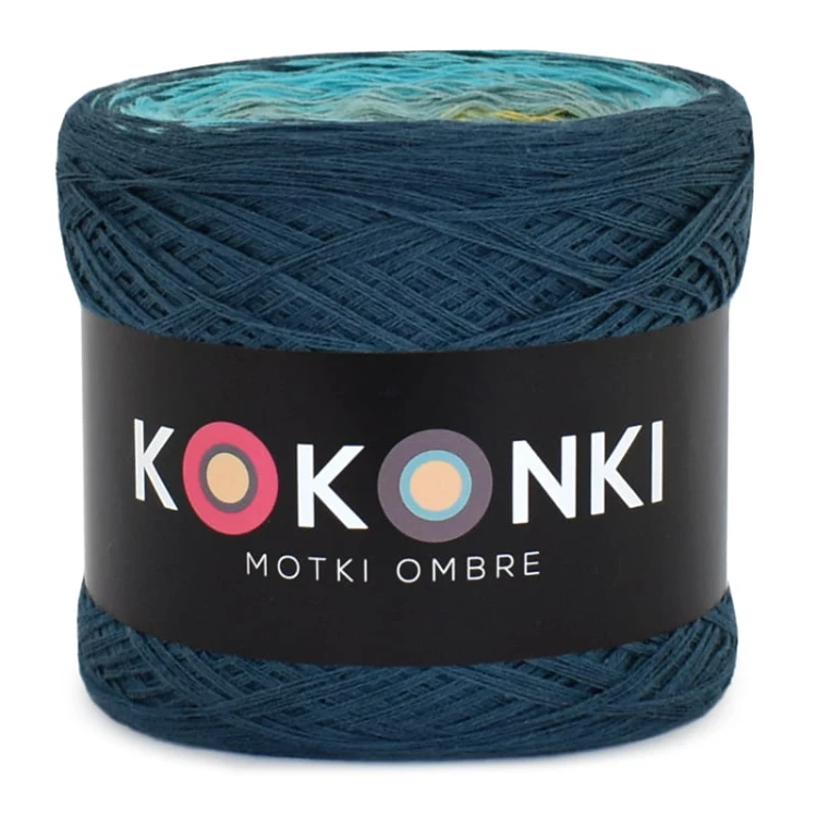 KOKONEK Classic B148 Cup of beauty - Petrol/turkus/patyna/żółty/kurkuma