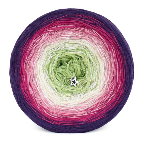 KOKONEK Classic B151 Garden treasure - Fiolet/gorący róż/malinowy róż/krem/jasna zieleń