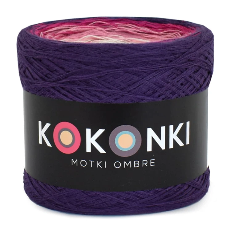 KOKONEK Classic B151 Garden treasure - Fiolet/gorący róż/malinowy róż/krem/jasna zieleń